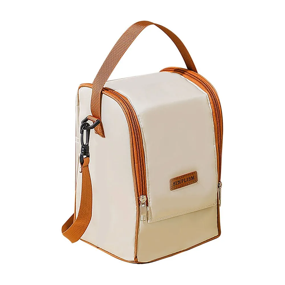 2 ted Single  Layered Stainless Steel Lunch Box with matching Insulated Cover for Kids and Adults