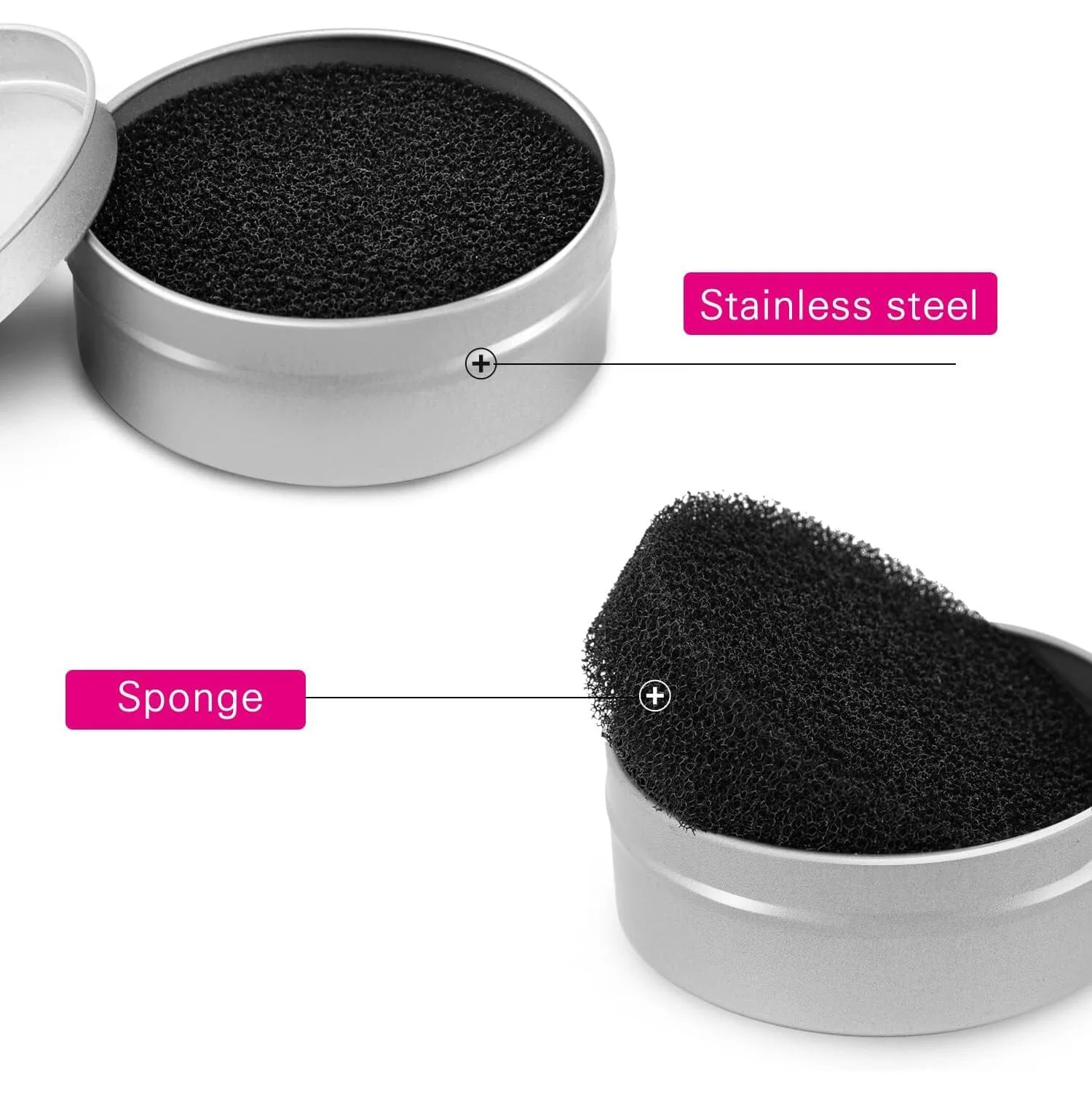 3-Pack: Luxspire Makeup Brush Cleaner Quick Wash Sponge Remover Color
