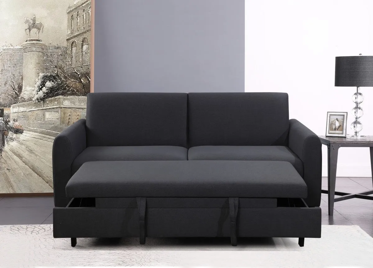 3-Seater Sofa Bed, Dark Grey