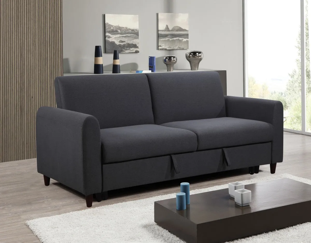 3-Seater Sofa Bed, Dark Grey