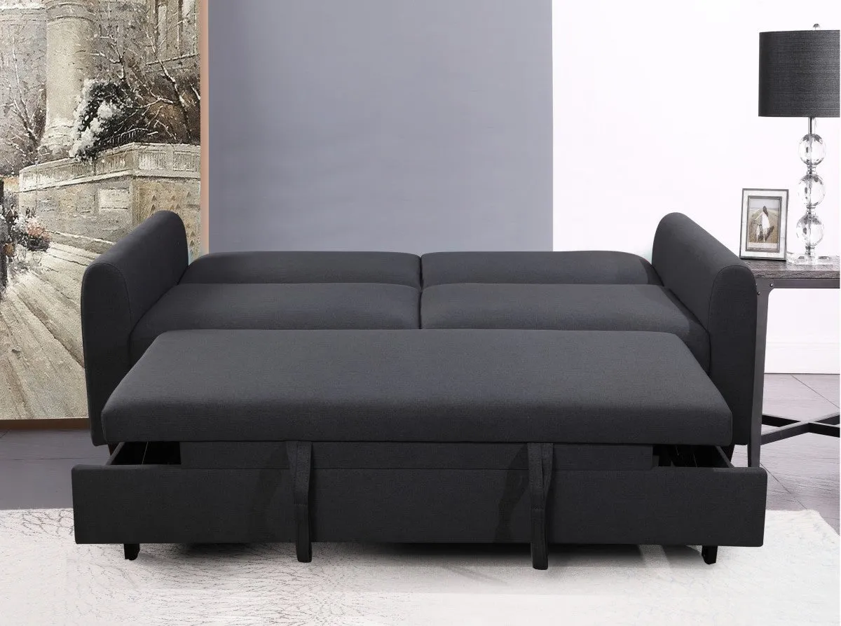 3-Seater Sofa Bed, Dark Grey