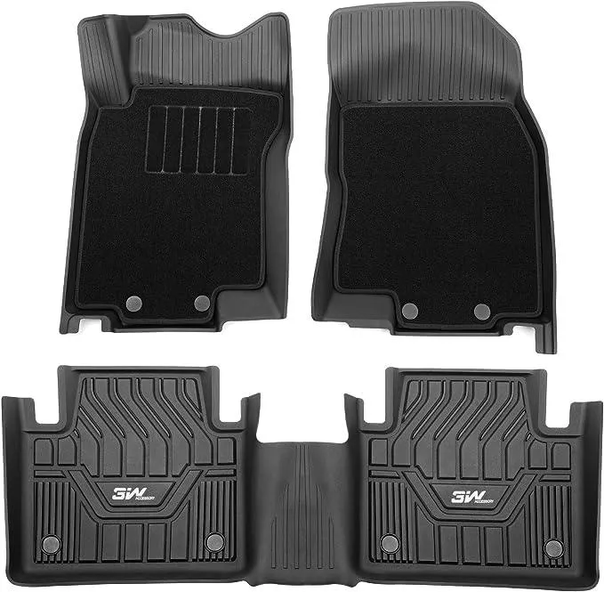 3W Nissan Rogue 2014-2020 Custom Floor Mats Cargo Liner TPE Material & All-Weather Protection