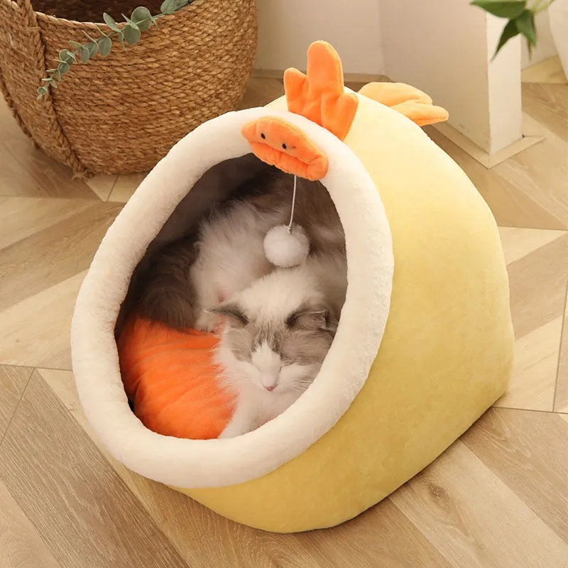 Cat Cave Bed Cozy Cushion