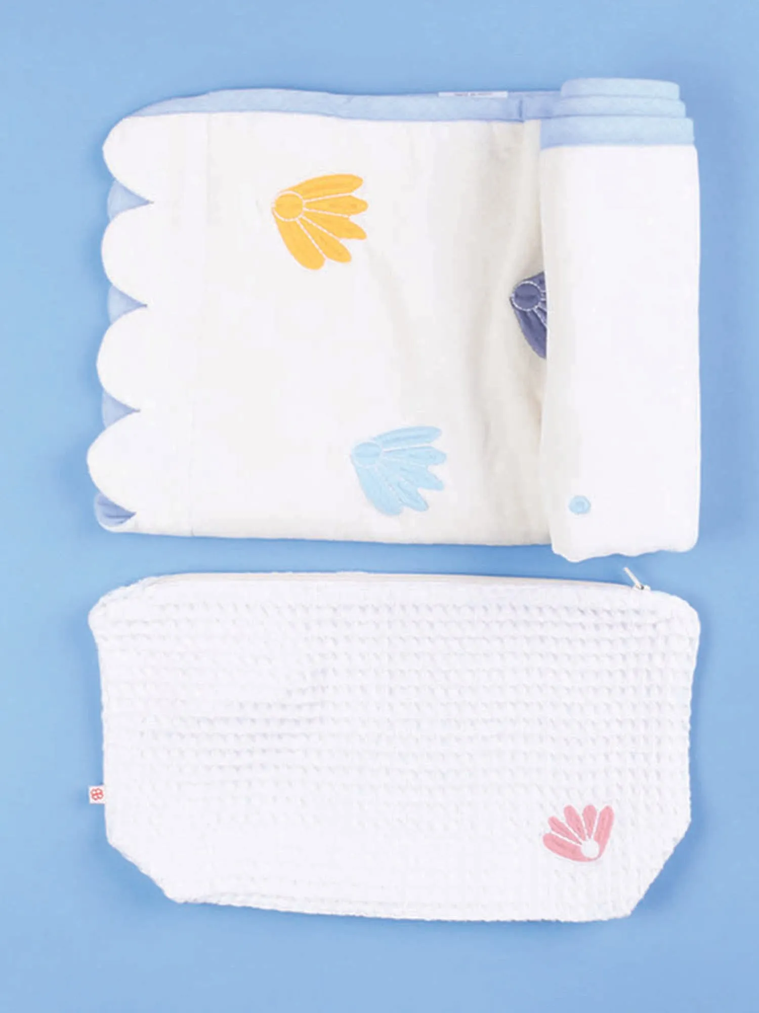 Coral Wonder - Organic Cotton Baby Bath Towel