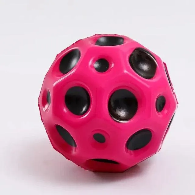 Ergonomic High-Resilience Moon Ball - Soft, Durable, Anti-Fall Porous Bouncy Ball for Kids - Indoor/Outdoor Play Toy 1PC or 2PC Combo