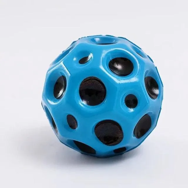 Ergonomic High-Resilience Moon Ball - Soft, Durable, Anti-Fall Porous Bouncy Ball for Kids - Indoor/Outdoor Play Toy 1PC or 2PC Combo