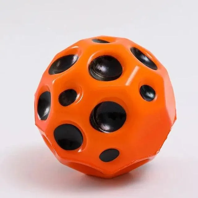 Ergonomic High-Resilience Moon Ball - Soft, Durable, Anti-Fall Porous Bouncy Ball for Kids - Indoor/Outdoor Play Toy 1PC or 2PC Combo
