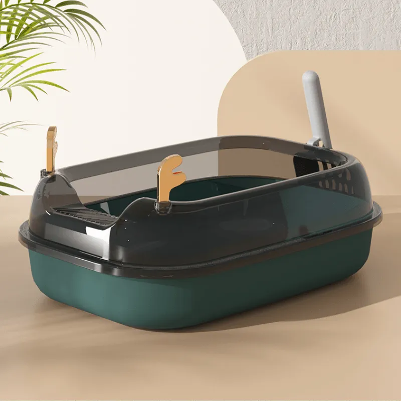 Fawn Design Large Size Semi-Enclosed Cat Litter Box