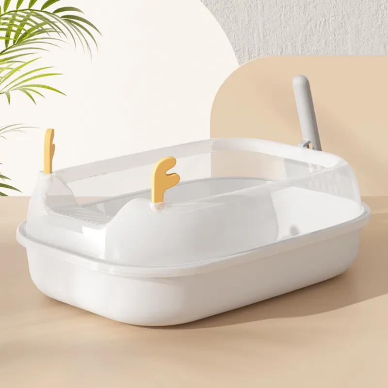 Fawn Design Large Size Semi-Enclosed Cat Litter Box