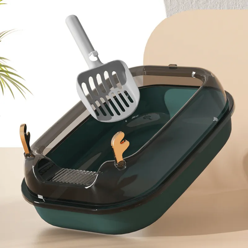 Fawn Design Large Size Semi-Enclosed Cat Litter Box