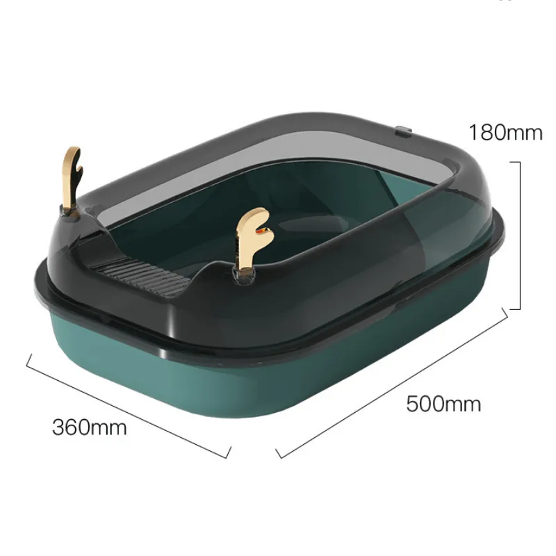 Fawn Design Large Size Semi-Enclosed Cat Litter Box