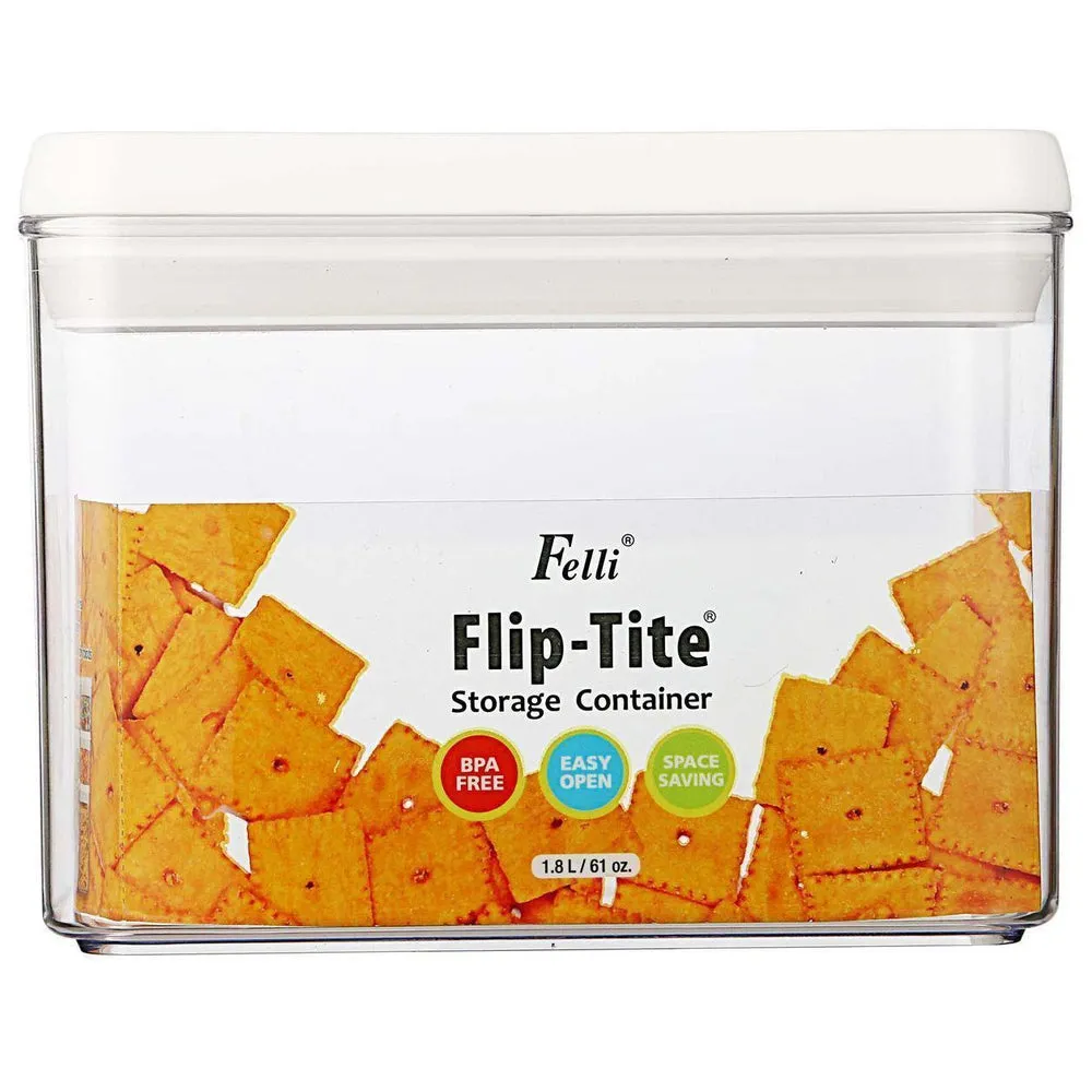 Felli Flip Tite 1.8L Rectangular Pantry Container