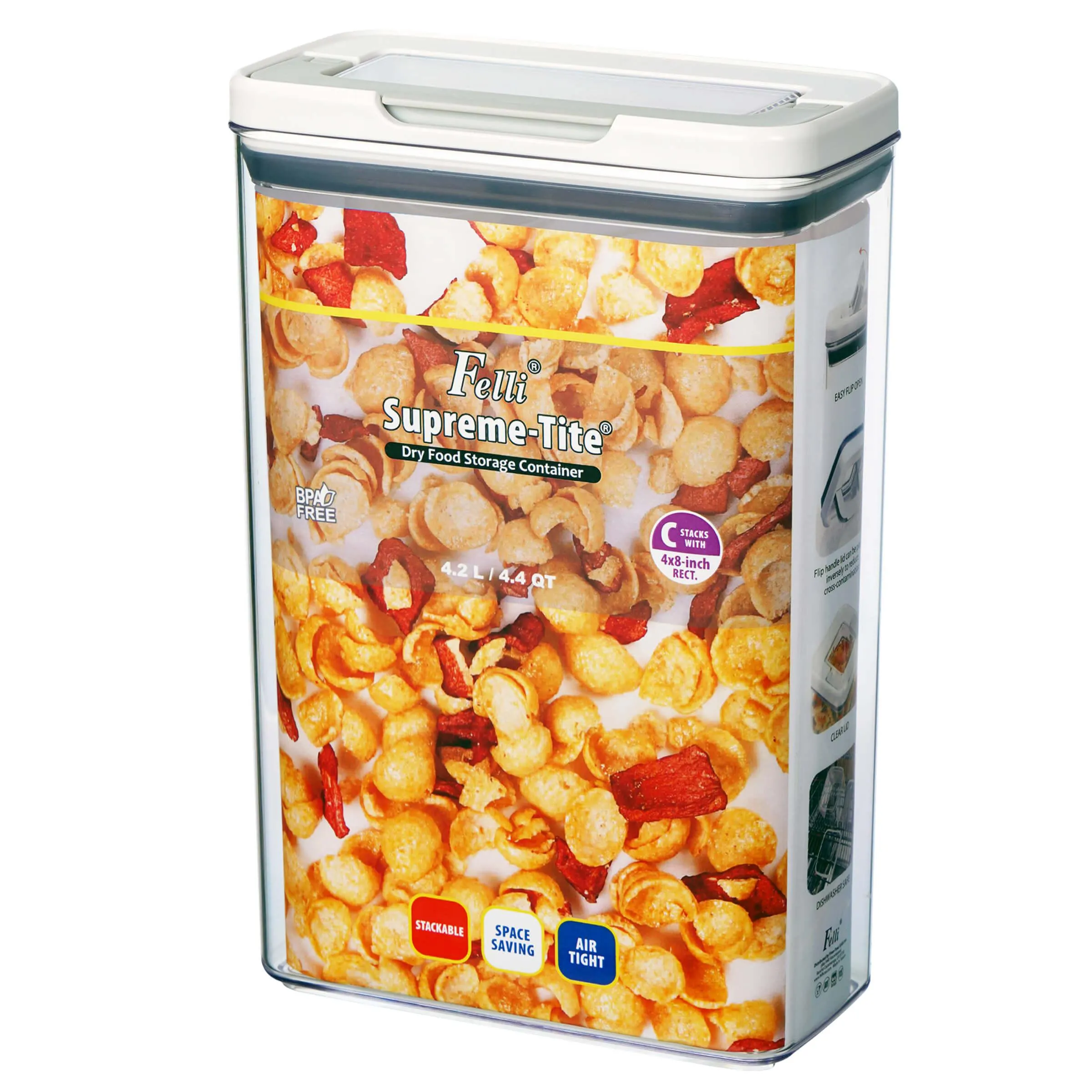 Felli Supreme Tite Rectangular 4.2L Pantry Container