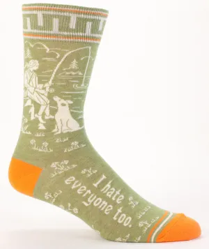 Green I Hate Everyone Too Socks (Men's)