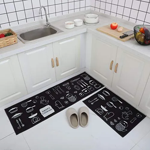 HomeCloud Kitchen mat 6mm Fruit Printed Thick Anti Slip, Washable, Big Size, Printed, Designer Folding Kitchen Mat for Floor Home Bedroom Standard Size (40 x 120 cm 40 x 60 cm)