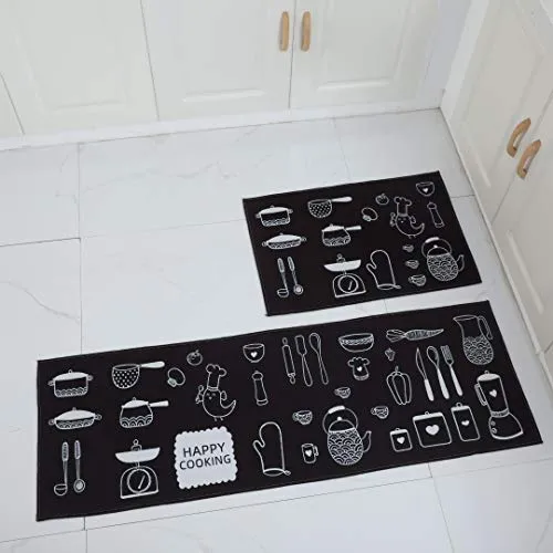 HomeCloud Kitchen mat 6mm Fruit Printed Thick Anti Slip, Washable, Big Size, Printed, Designer Folding Kitchen Mat for Floor Home Bedroom Standard Size (40 x 120 cm 40 x 60 cm)