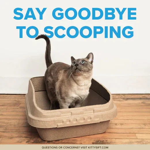 Kitty Sift Eco-Friendly Sifting Litter Box Kit