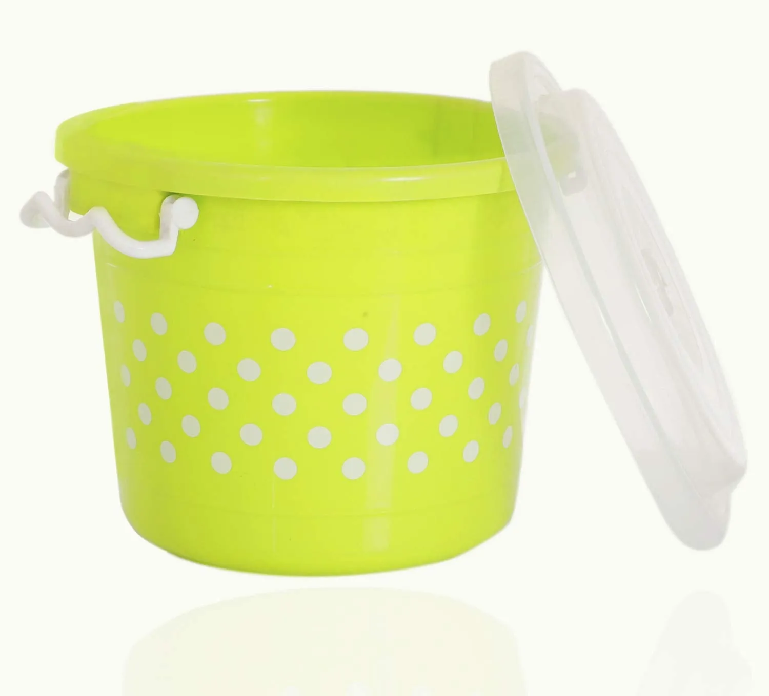 Kuber Industries Airtight Plastic Food Storage Containers|Plastic Container for Kitchen|6 Liters, 3 Pieces (Green)