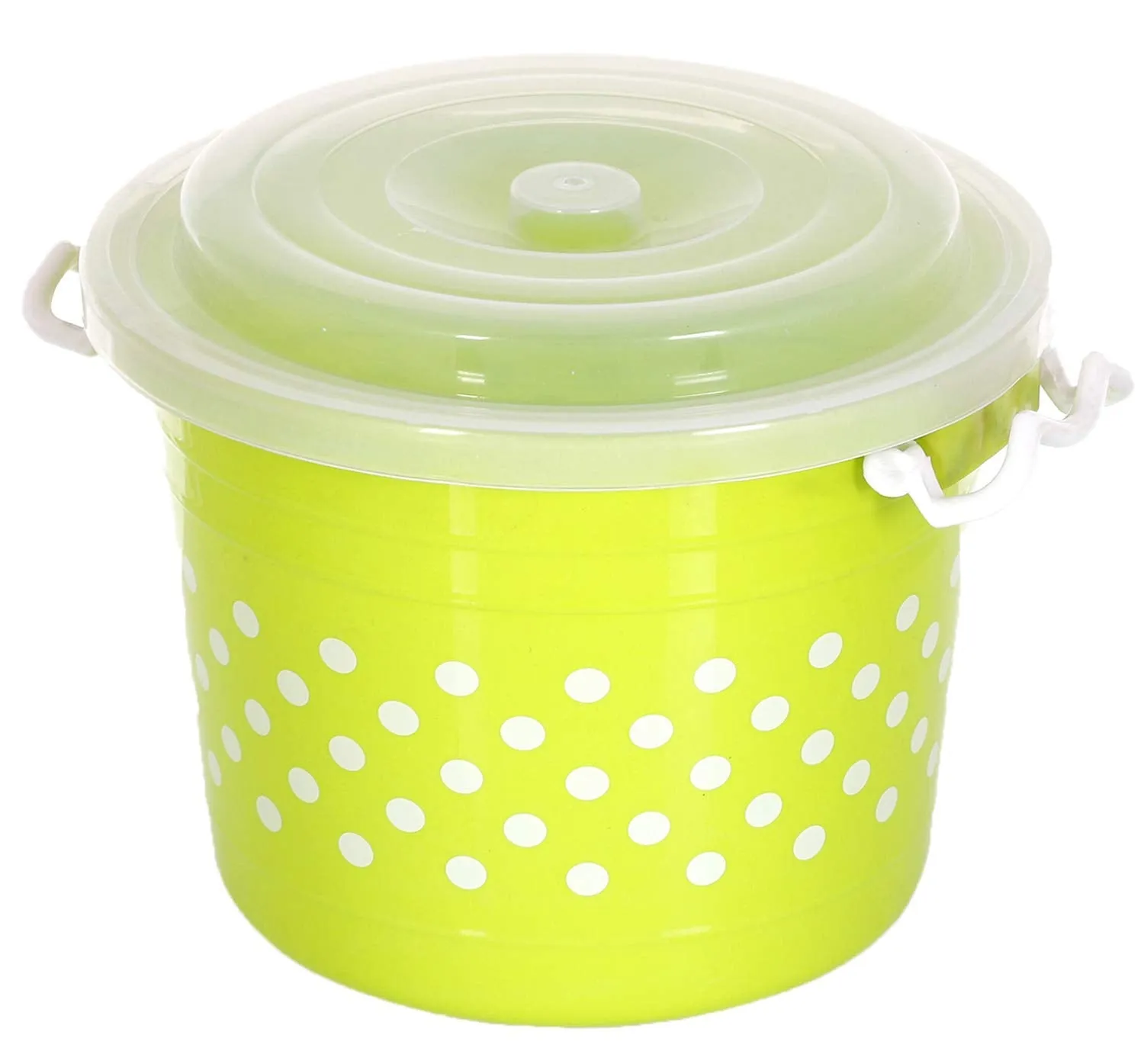 Kuber Industries Airtight Plastic Food Storage Containers|Plastic Container for Kitchen|6 Liters, 3 Pieces (Green)