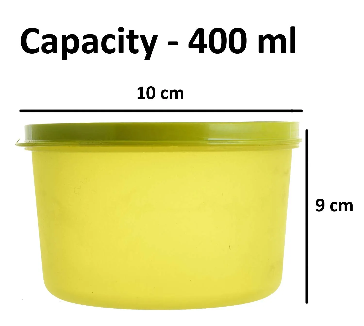 Kuber Industries Plastic 3 Pieces Kitchen Storage Spice Containers, Fridge Container, Food Utility Box, Food Storage Containers Jars 400 Ml (Green) - CTLTC43882