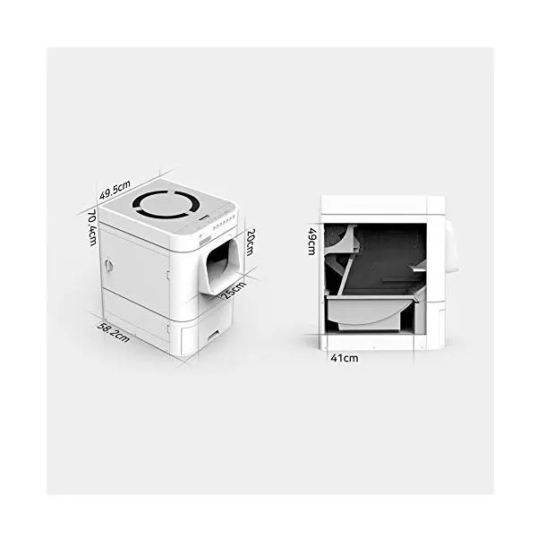 LavvieBot S Self-Cleaning Robotic Litter Box with Natural Gel Deodorizer
