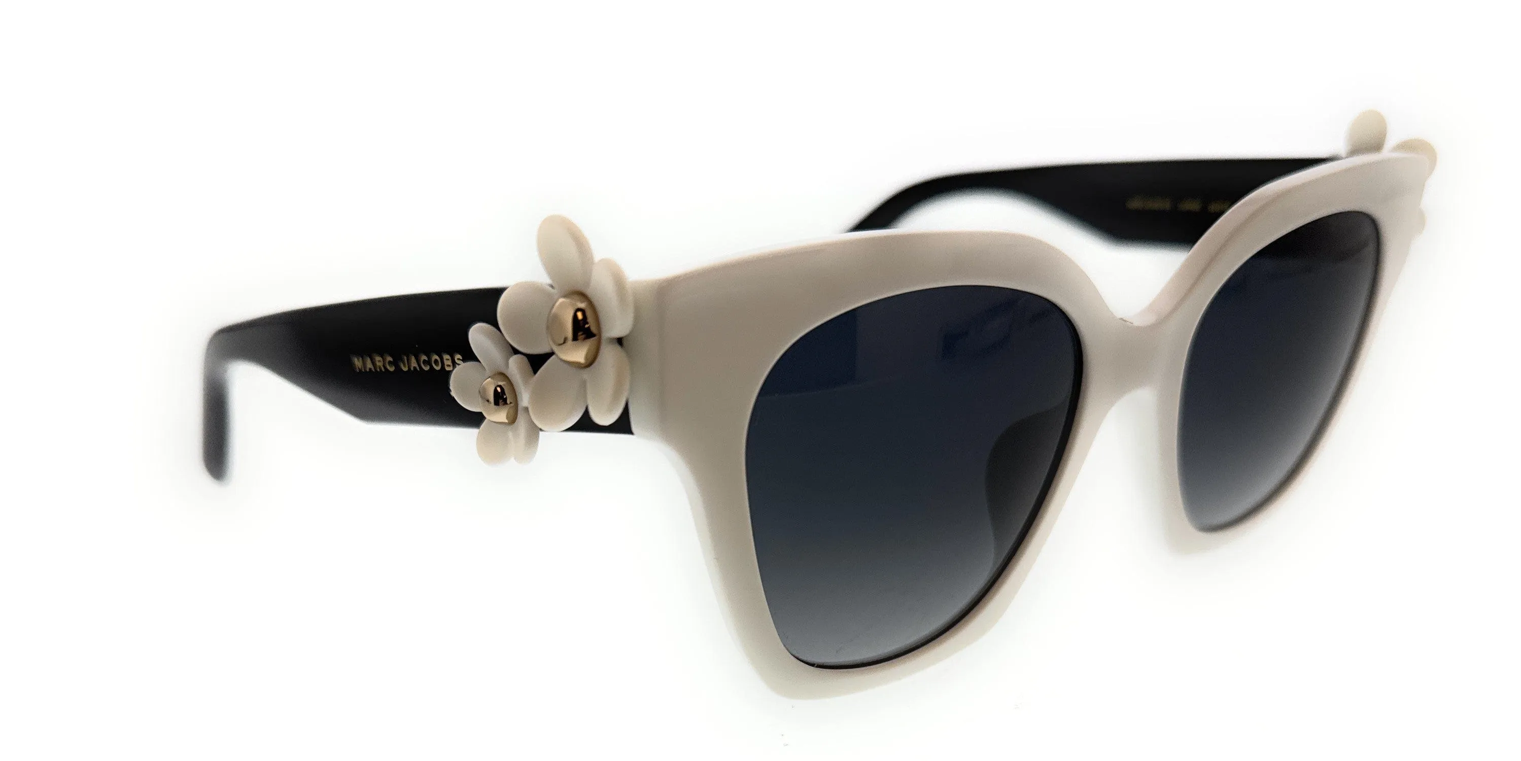 Marc Jacobs DAISY/S 0CCP White/Black Cateye Sunglasses