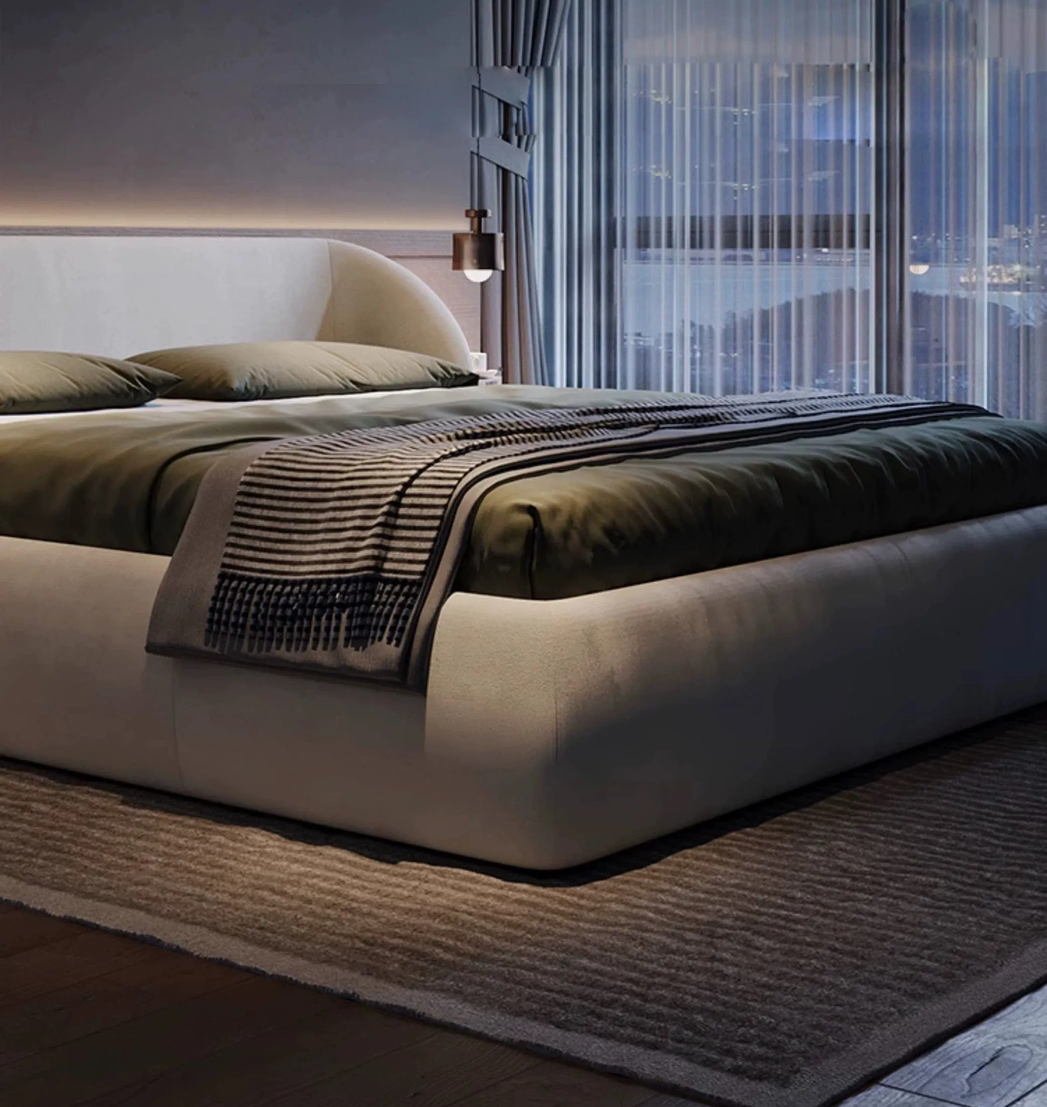 Melia Performance Boucle Bed Frame