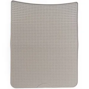 Messy Cats Silicone Litter Mat With Soft Graduated Spikes (Grey)
