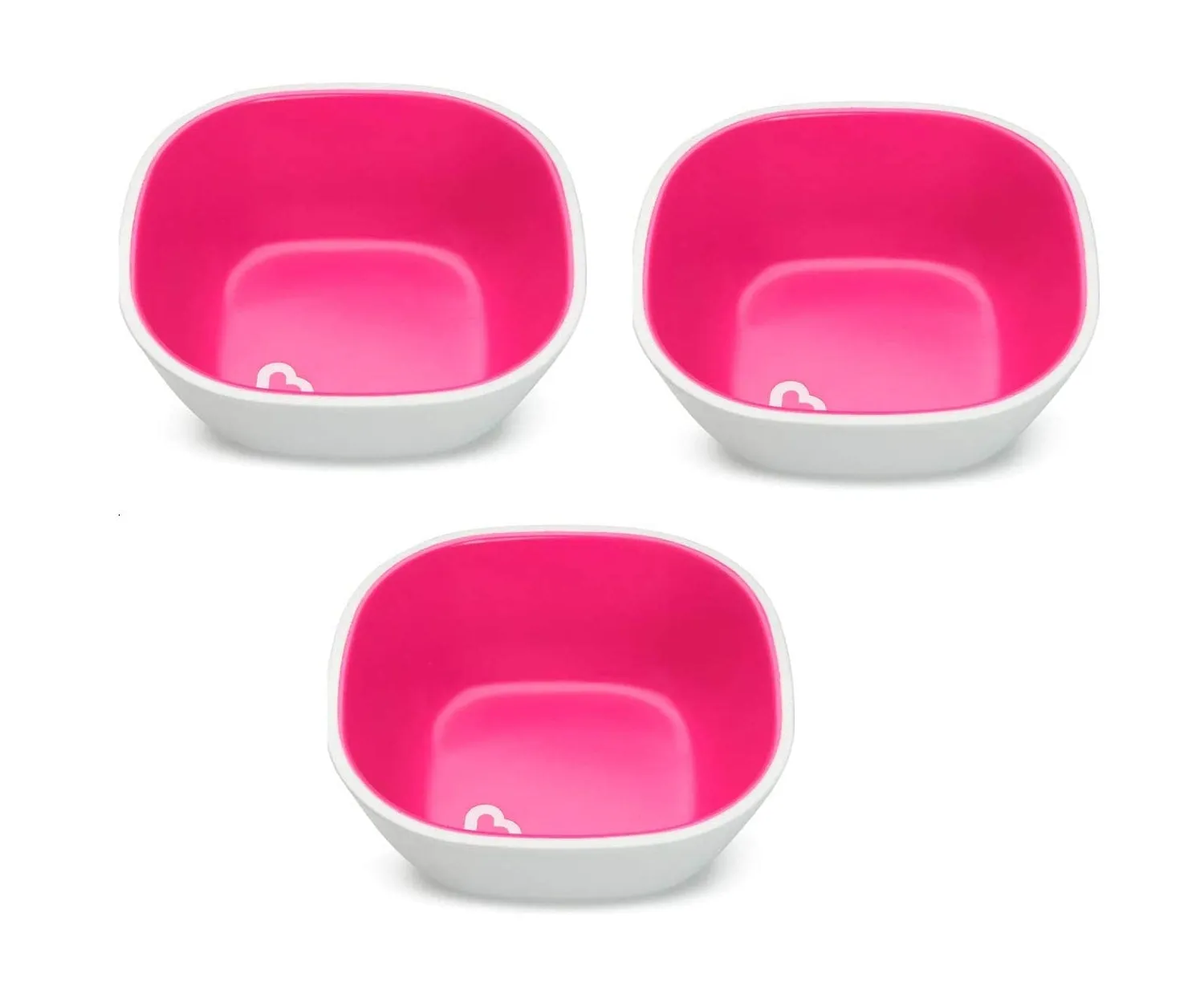 Munchkin 3 Piece Toddler Splash Bowl Set, Pink