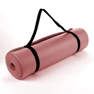 NBR Foam Yoga Mat 15mm Thick - Red Purple
