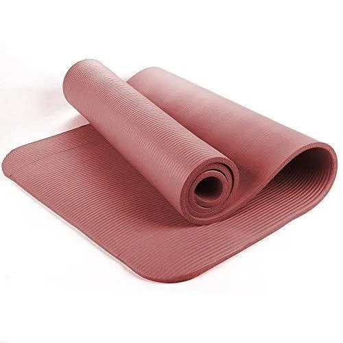 NBR Foam Yoga Mat 15mm Thick - Red Purple