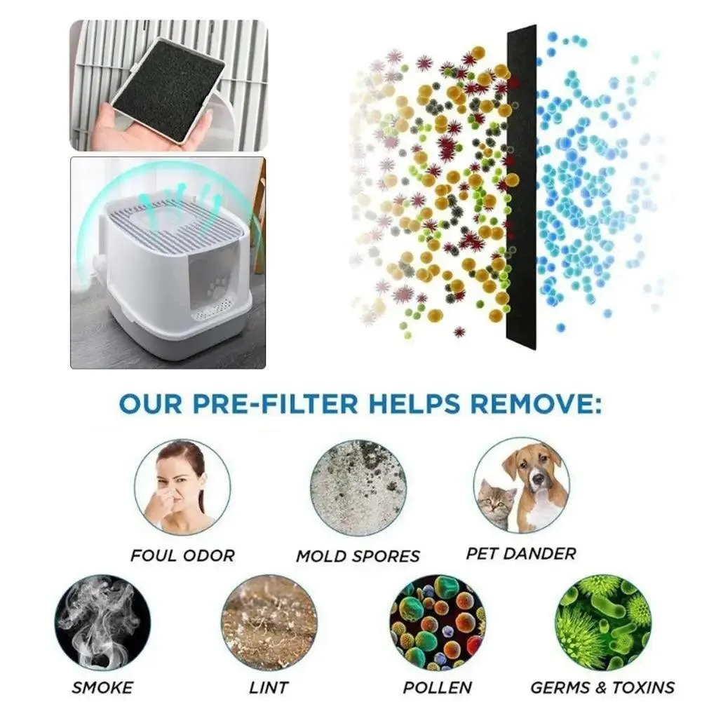 Pet Activated Carbon Filter Odor Control