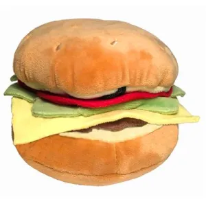 Power Plush Dog Toy - Hamburger