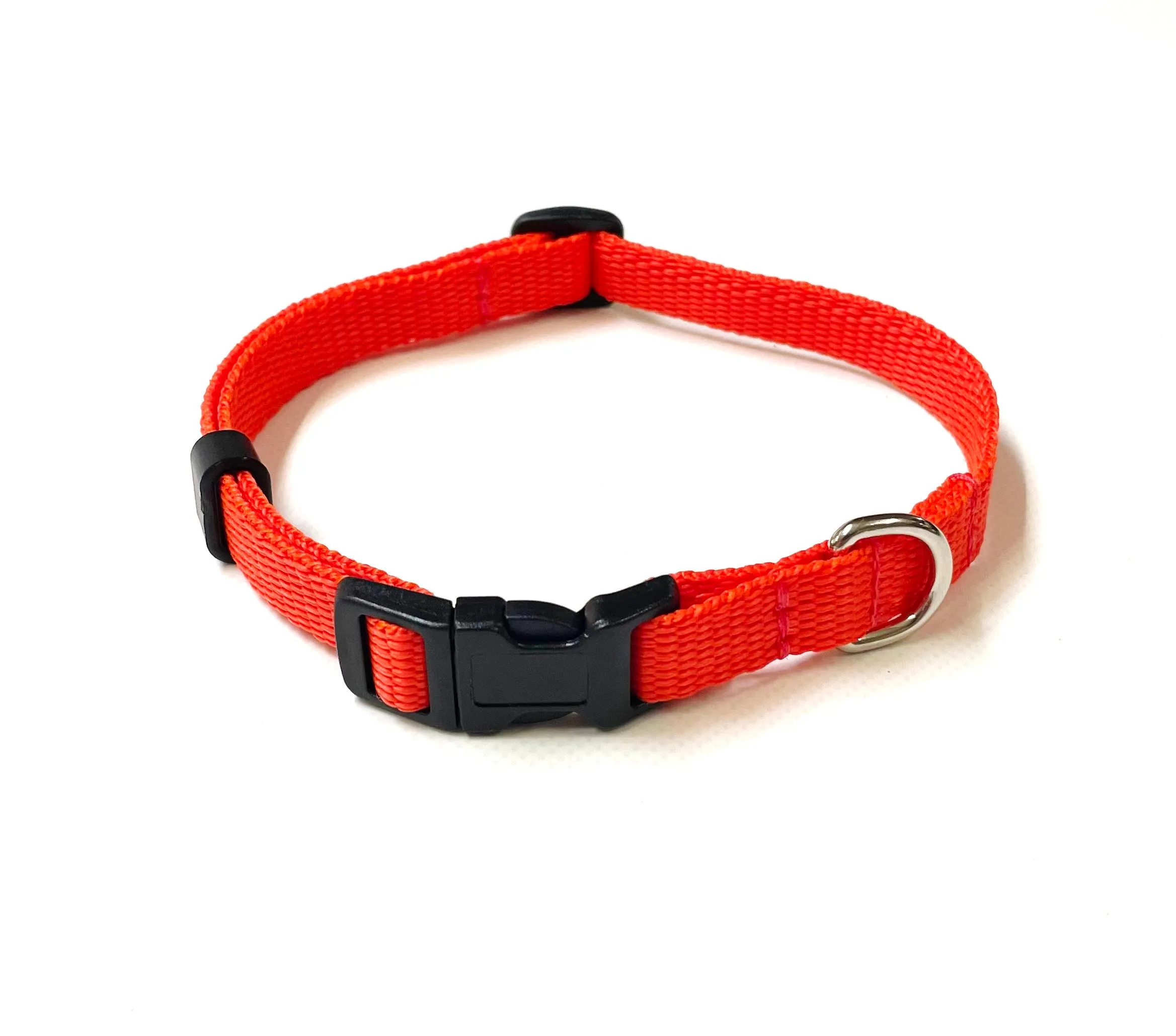 Puppy Dog Collars 13mm Webbing Strong Durable Adjustable In 19 Colours Sizes X Small And Small