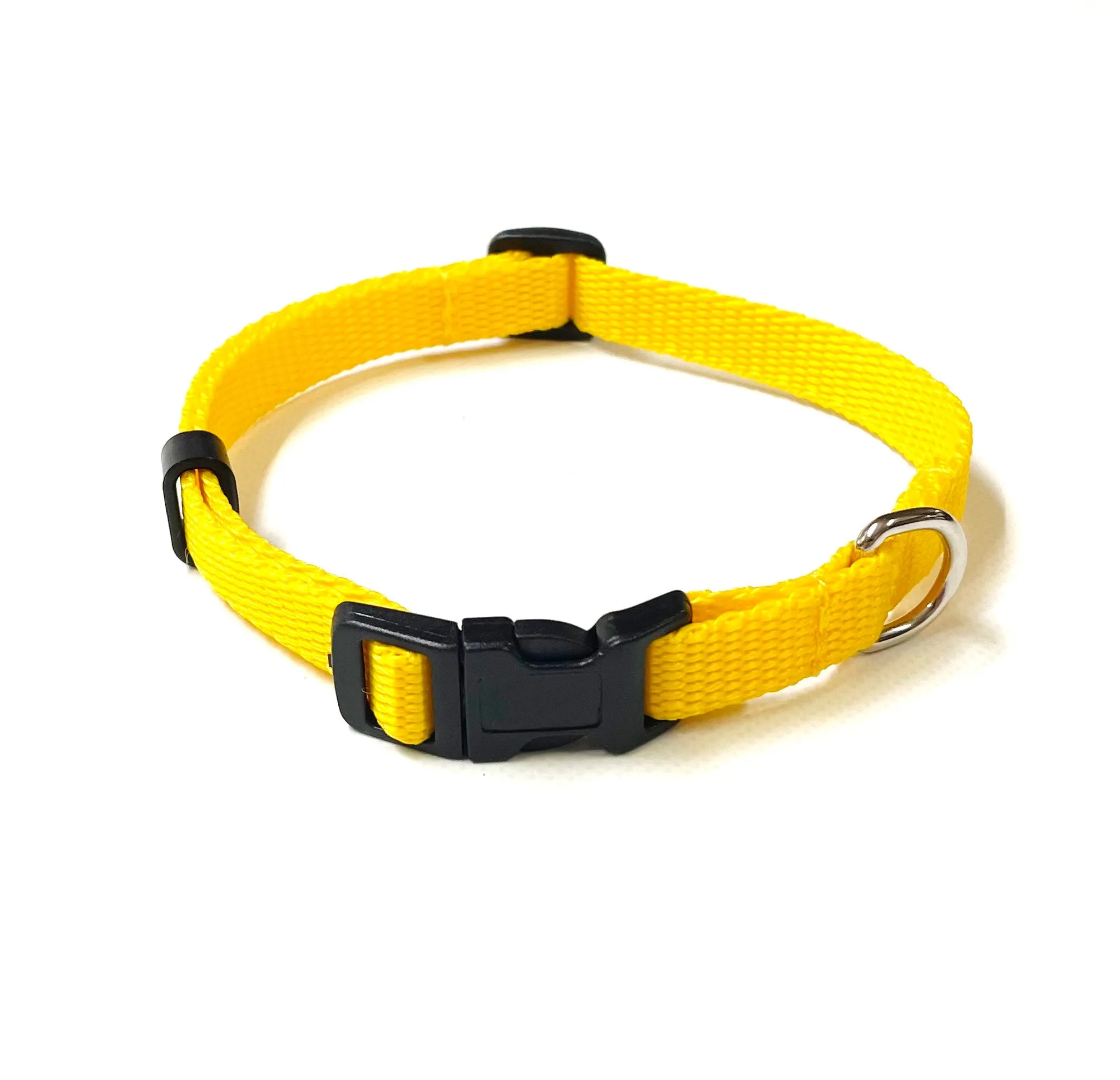 Puppy Dog Collars 13mm Webbing Strong Durable Adjustable In 19 Colours Sizes X Small And Small