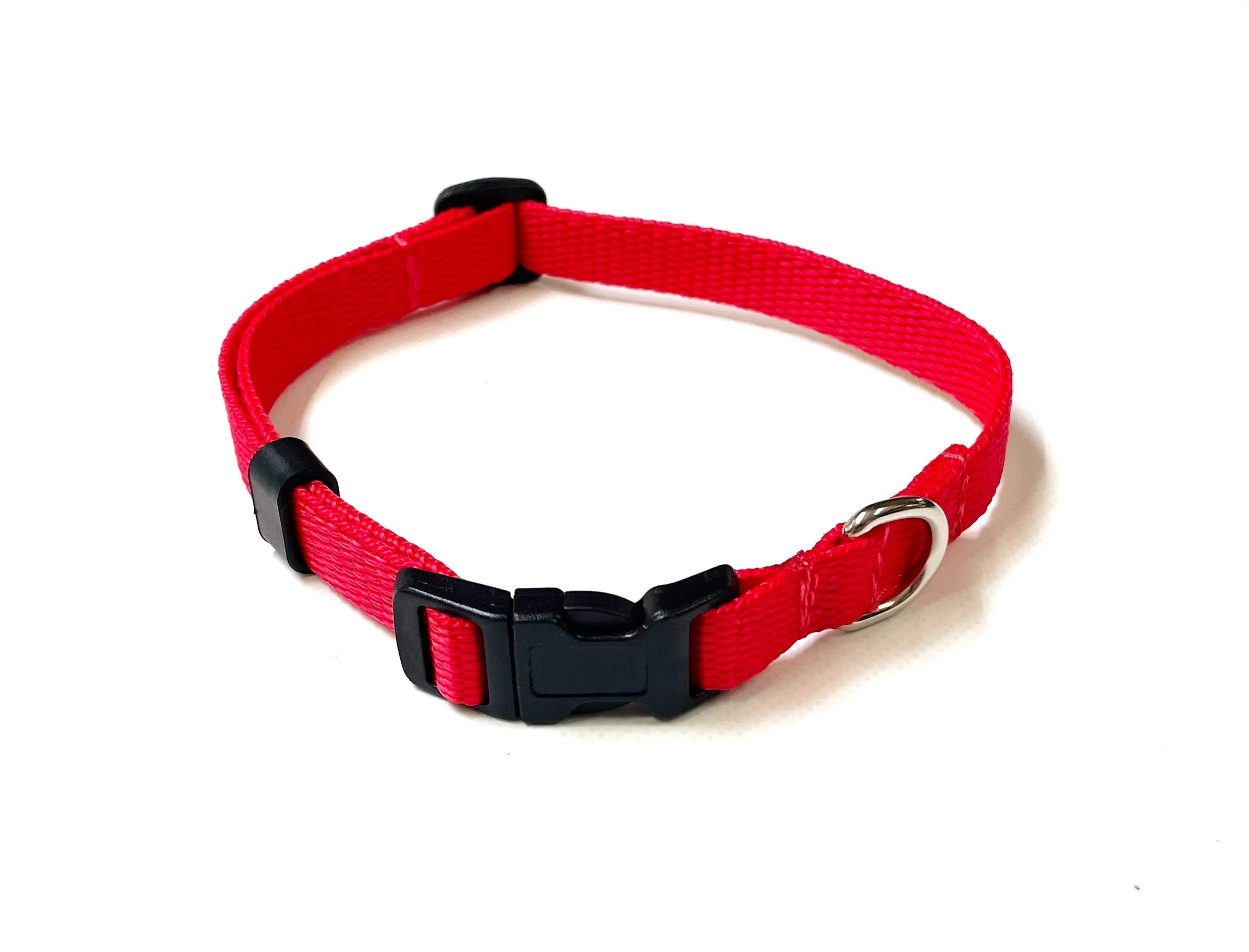 Puppy Dog Collars 13mm Webbing Strong Durable Adjustable In 19 Colours Sizes X Small And Small