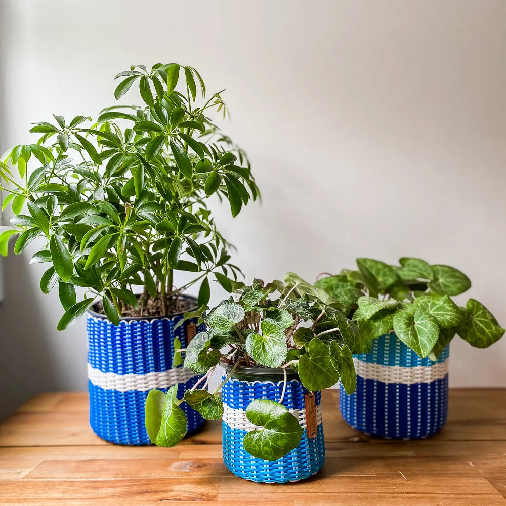 round 'catch all' / planters ~ two tone