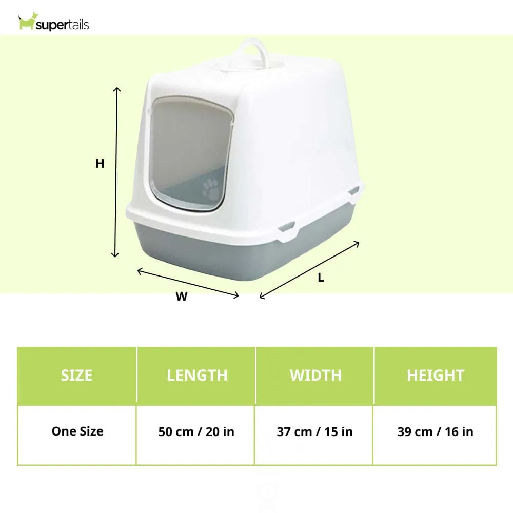 Savic Oscar Toilet Home for Cats (Cool Grey)