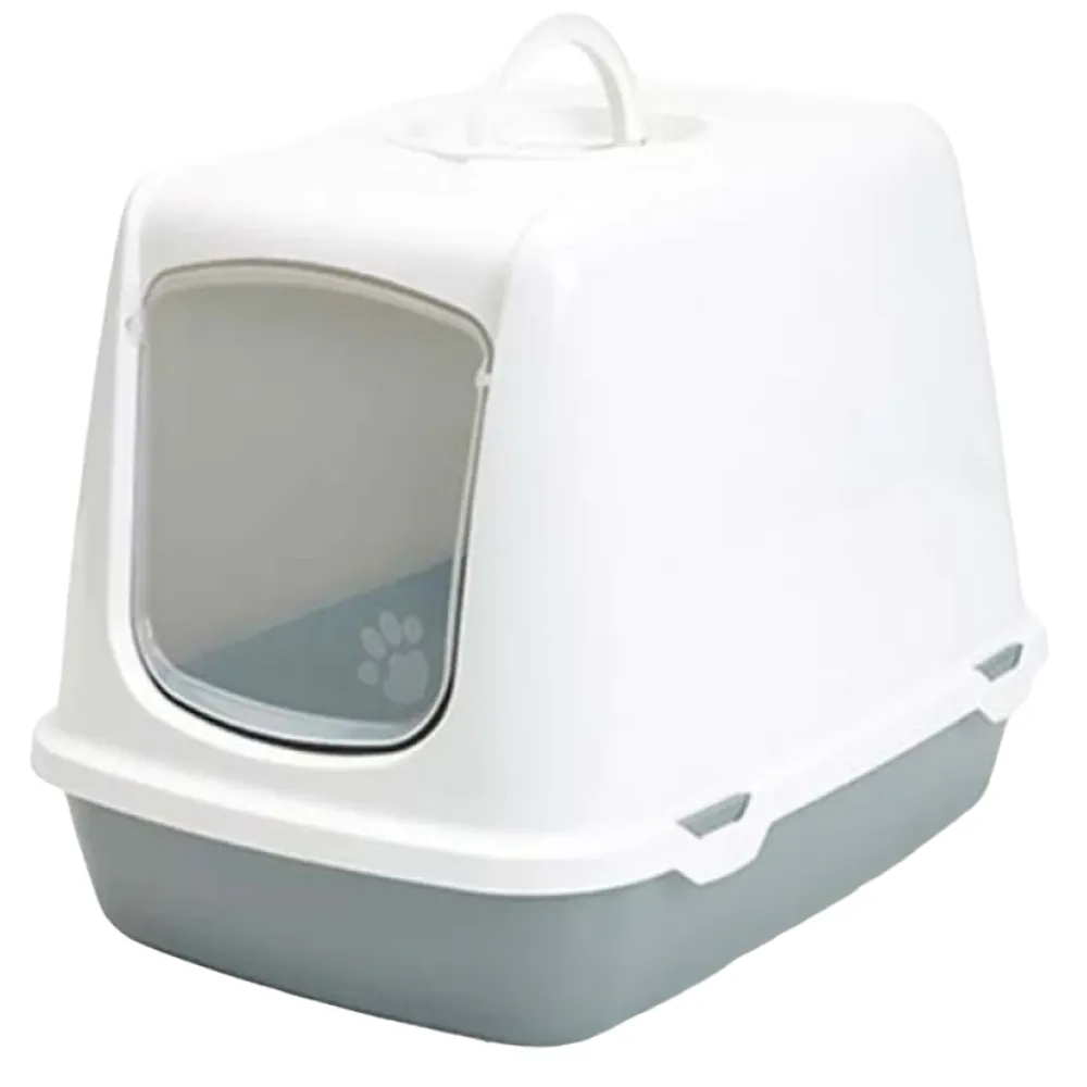 Savic Oscar Toilet Home for Cats (Cool Grey)