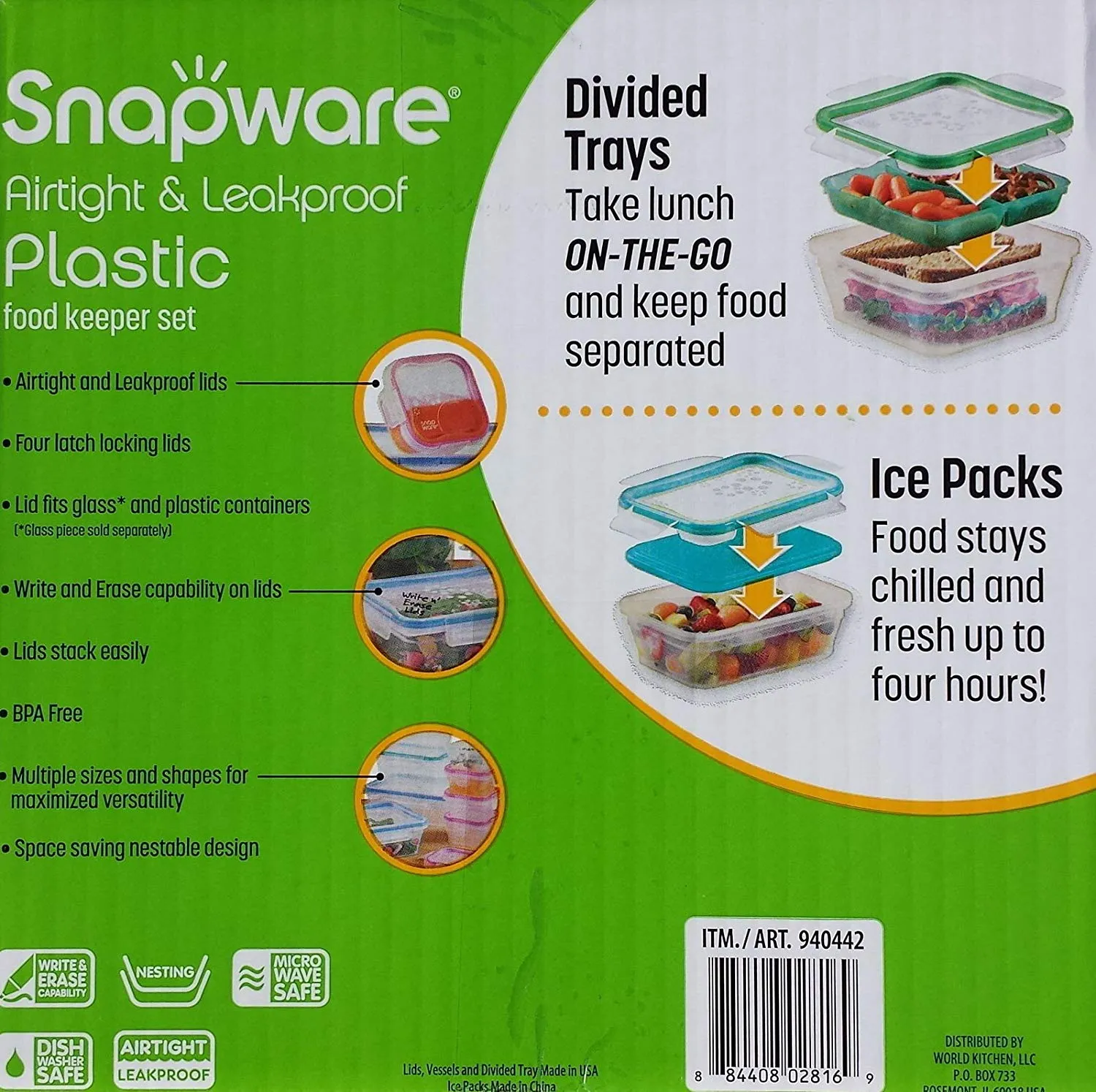 Snapware 34 Food Storage Containers Set Airtight Leakproof Plastic