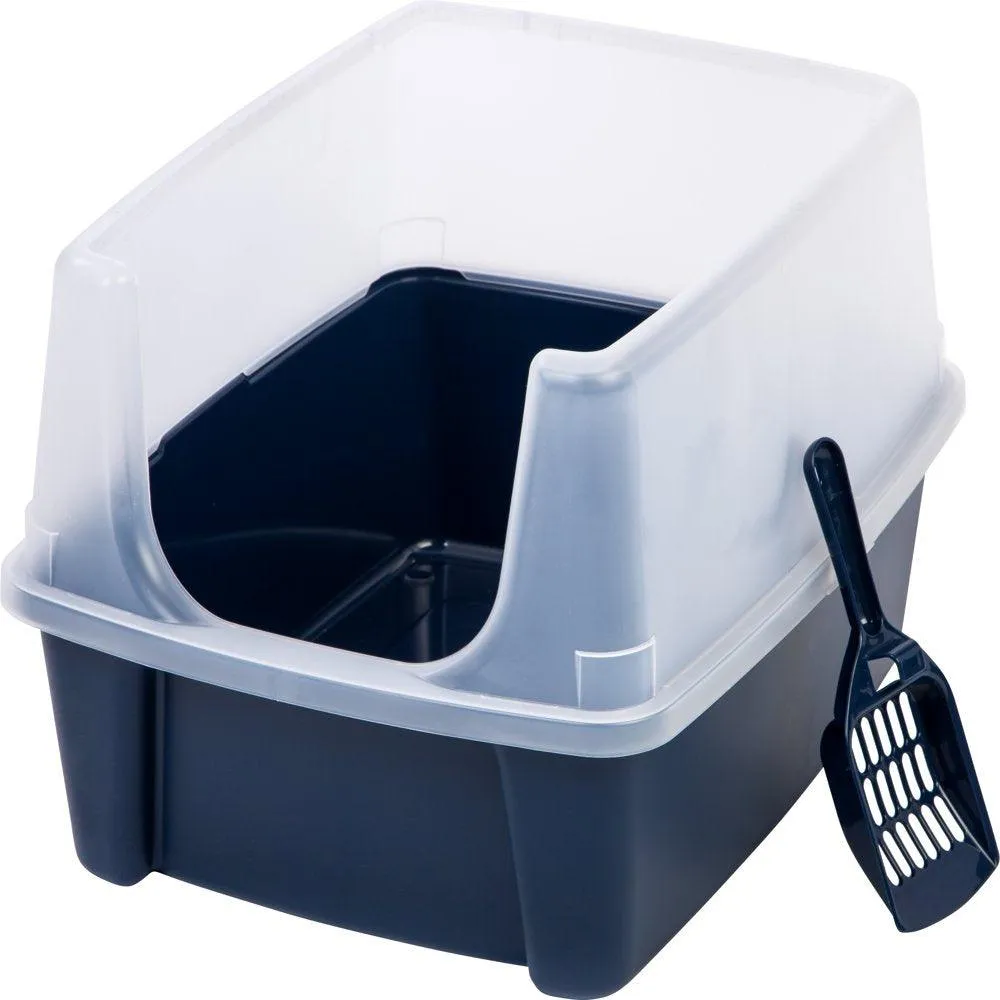 USA Open-Top Cat Litter Box Navy