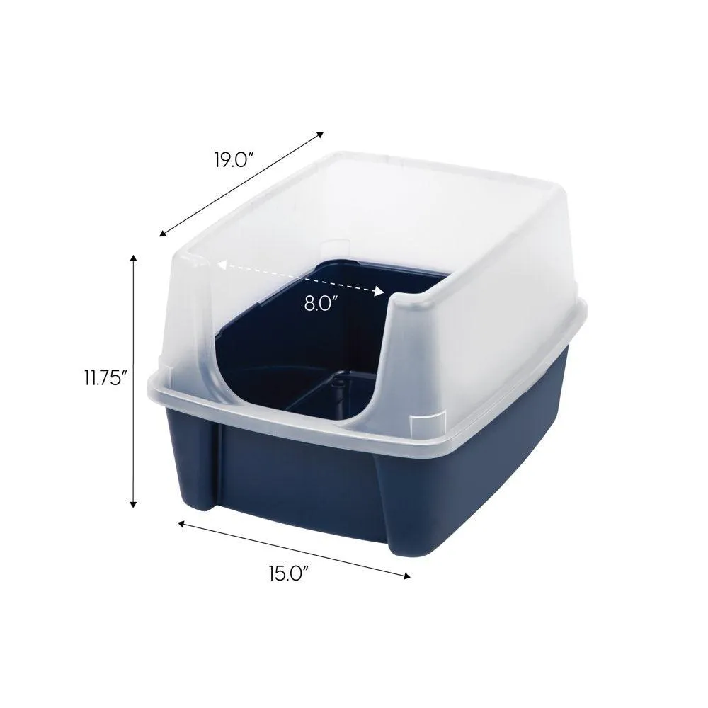 USA Open-Top Cat Litter Box Navy