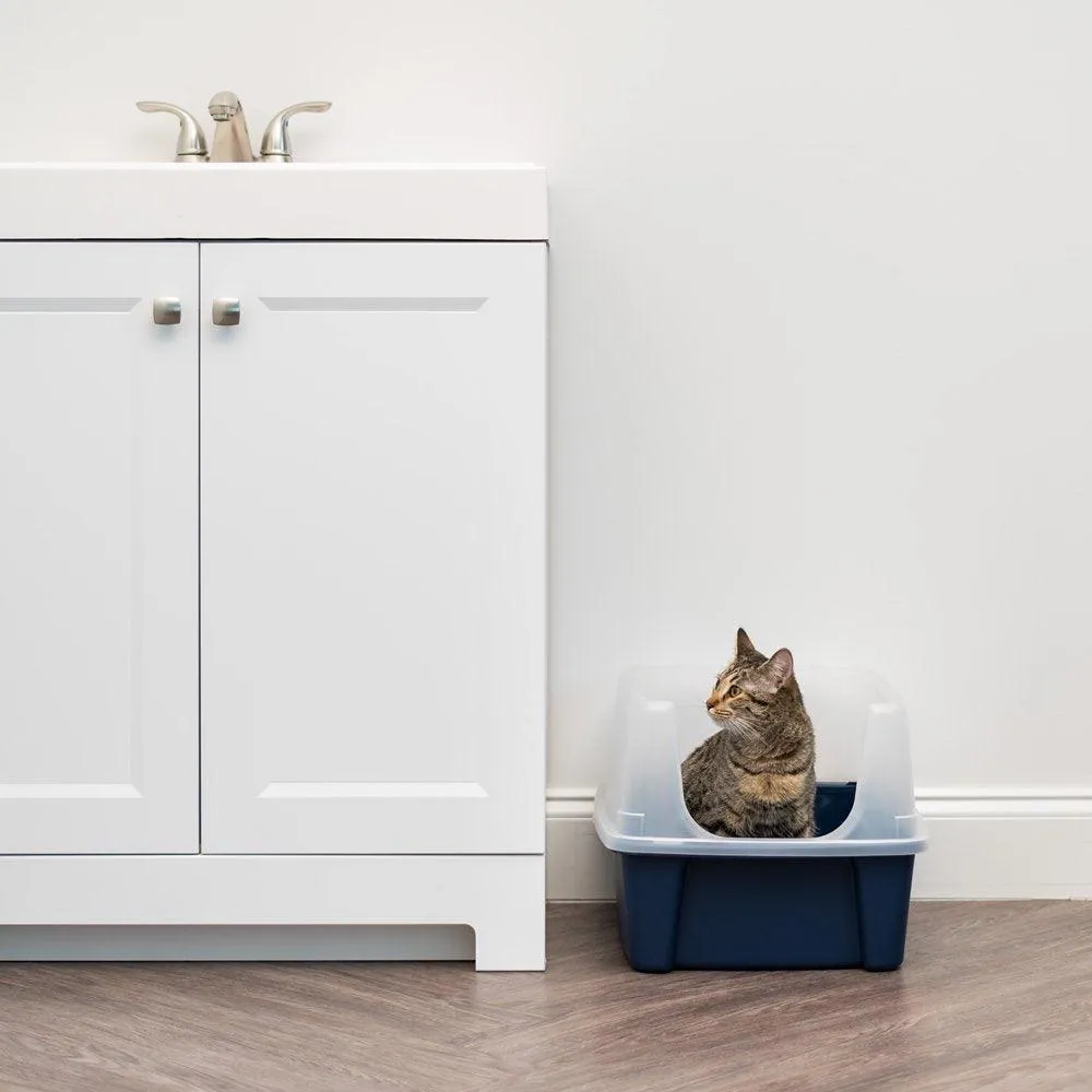 USA Open-Top Cat Litter Box Navy