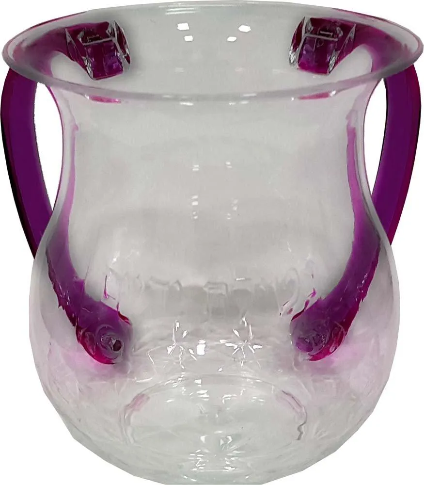 Wash Cup Small Acrylic Colored Handles