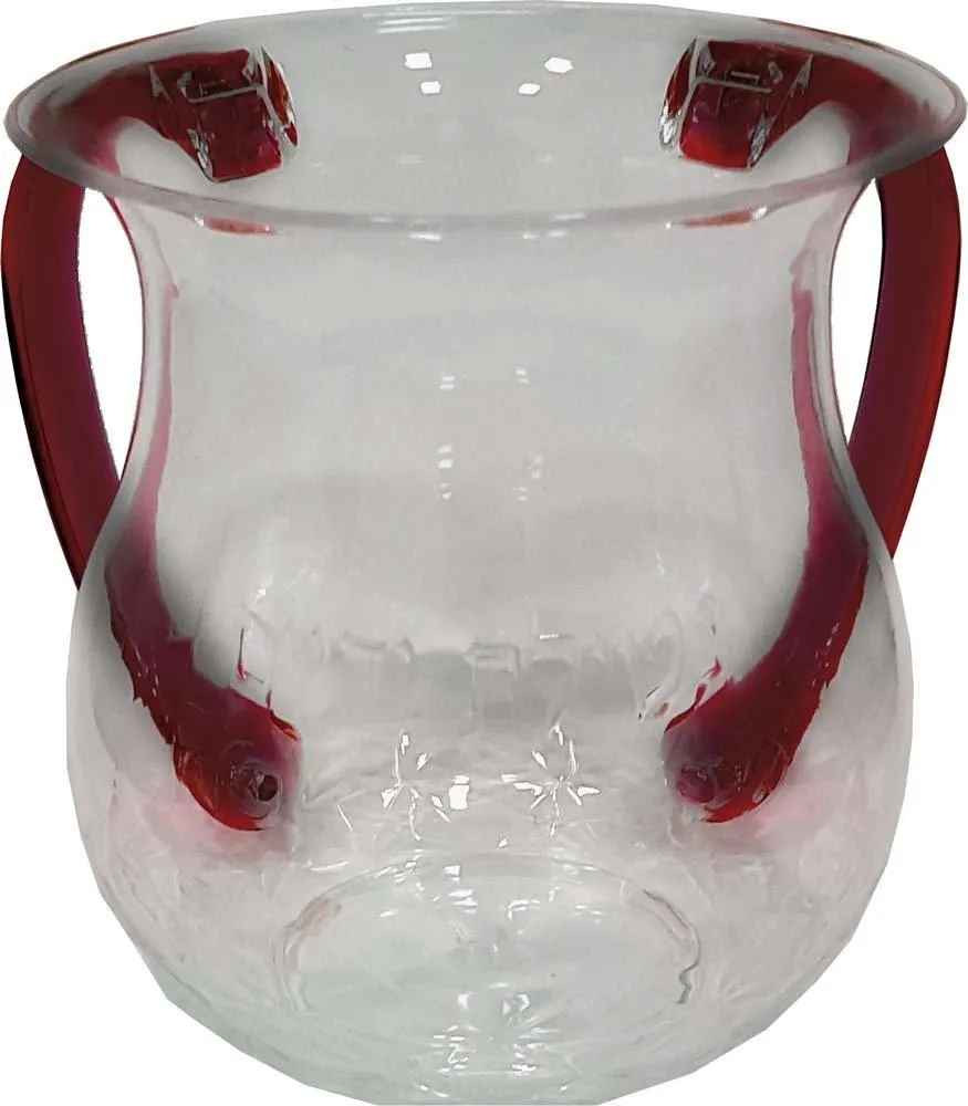 Wash Cup Small Acrylic Colored Handles