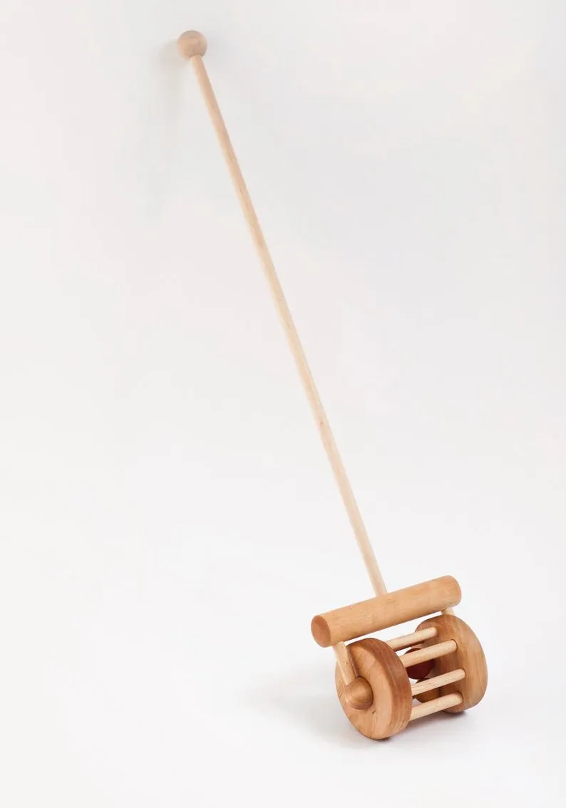 Wooden Push Toy Rattle